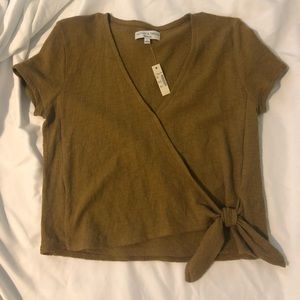 Madewell texture and thread wrap top NWT size S